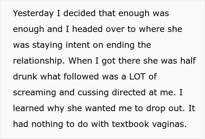 Jealous Fiancée Tries To Sabotage Med Student's Career, Uses A Diagram In His Book To Start A Fight Jealous Fiancée Tries To Sabotage Med Student's Career, Uses A Diagram In His Book To Start A Fight