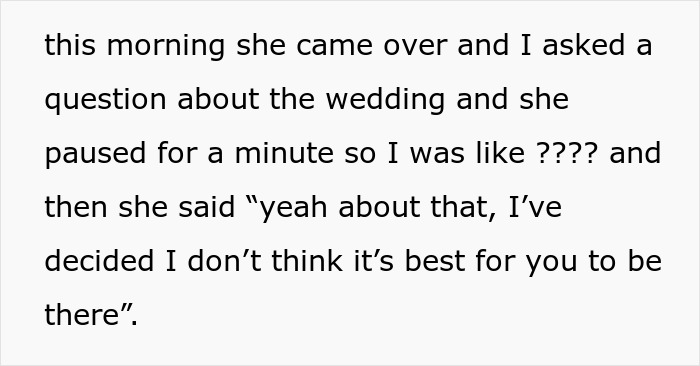 Bride Uninvites Maid Of Honor From The Wedding Out Of Nowhere, Her Reason For It Ends The Friendship Bride Uninvites Maid Of Honor From The Wedding Out Of Nowhere, Her Reason For It Ends The Friendship