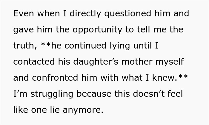 Guy Creates An Entire Fictional Relationship With His Child For A Year, GF Shell-Shocked Guy Creates An Entire Fictional Relationship With His Child For A Year, GF Shell-Shocked
