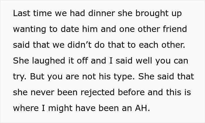 A woman calls dibs on heartbroken besties ex, asking him out after one month. A woman calls dibs on heartbroken besties ex, asking him out after one month.