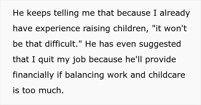 A husband demands his wife become the primary caregiver for his orphaned nephew, suggesting she quit her job. A husband demands his wife become the primary caregiver for his orphaned nephew, suggesting she quit her job.