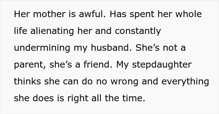 Woman prepares to walk away from drama with her husband’s kid, who thinks she can do no wrong. Woman prepares to walk away from drama with her husband’s kid, who thinks she can do no wrong.