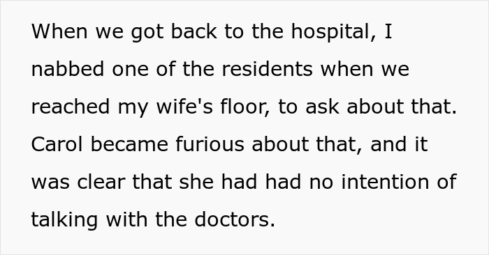 MIL Insults Husband For Letting His Very Sick Wife Trust Doctors Instead Of Relying On Her Cryptic Cures MIL Insults Husband For Letting His Very Sick Wife Trust Doctors Instead Of Relying On Her Cryptic Cures