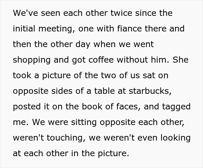Bi Woman Goes On Outing With Fiancé's Cousin, Sly MIL Uses FB Photo As Evidence Of Her "Cheating" Bi Woman Goes On Outing With Fiancé's Cousin, Sly MIL Uses FB Photo As Evidence Of Her "Cheating"