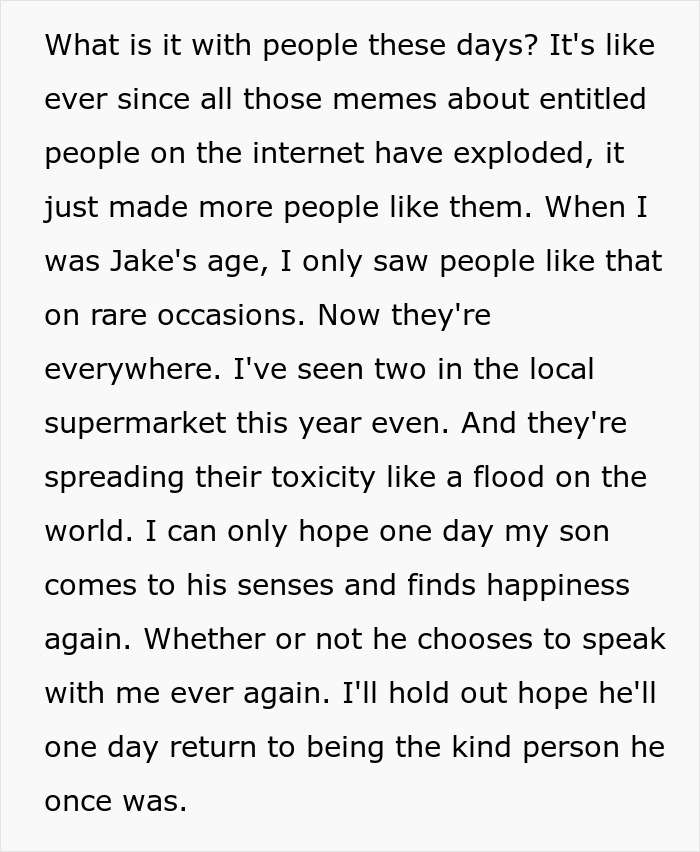 Son steals a family heirloom to propose; his dad reflects on entitled people and hopes his son finds happiness. Son steals a family heirloom to propose; his dad reflects on entitled people and hopes his son finds happiness.