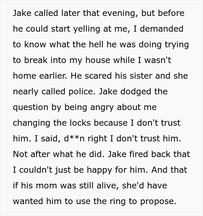 Son yells at his dad, accuses him of ruining his life after a stolen family heirloom proposal and break-in attempt. Son yells at his dad, accuses him of ruining his life after a stolen family heirloom proposal and break-in attempt.