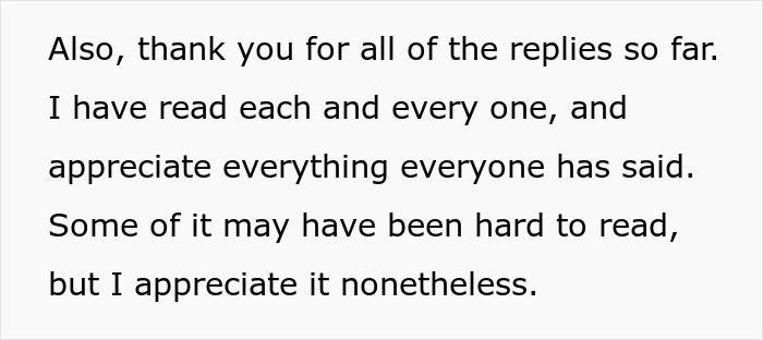 A woman draws the line at her wedding, expressing gratitude for replies received, despite the hard-to-read content about her toxic BIL. A woman draws the line at her wedding, expressing gratitude for replies received, despite the hard-to-read content about her toxic BIL.