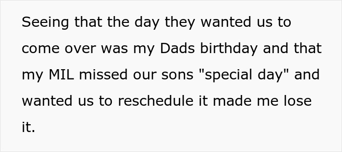 A parent shares frustration about MIL skipping grandson's first birthday to support spoiled SIL and wanting to reschedule. A parent shares frustration about MIL skipping grandson's first birthday to support spoiled SIL and wanting to reschedule.