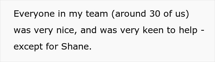A screenshot showing text from an article about a workplace bully stealing credit from a colleague's work and secret recording. A screenshot showing text from an article about a workplace bully stealing credit from a colleague's work and secret recording.
