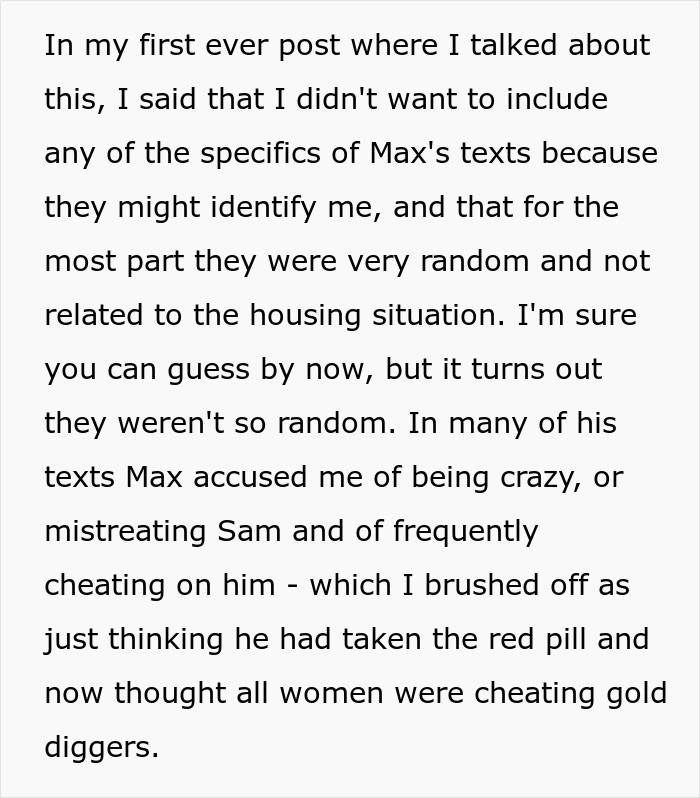 Text discussing Max's texts and accusations, part of the drama of friends playing each other. Text discussing Max's texts and accusations, part of the drama of friends playing each other.