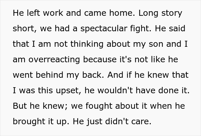 A woman describes a fight with her husband after he came home, arguing about her son and the MIL driving her to leave her son. A woman describes a fight with her husband after he came home, arguing about her son and the MIL driving her to leave her son.