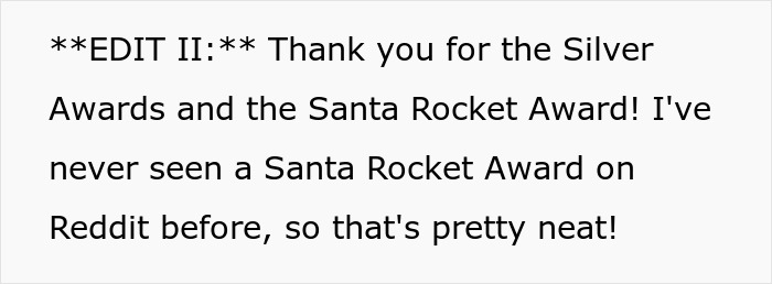 Shopper accused of having a weapon to threaten Karen: Edit II thanking for Silver Awards and Santa Rocket Award.