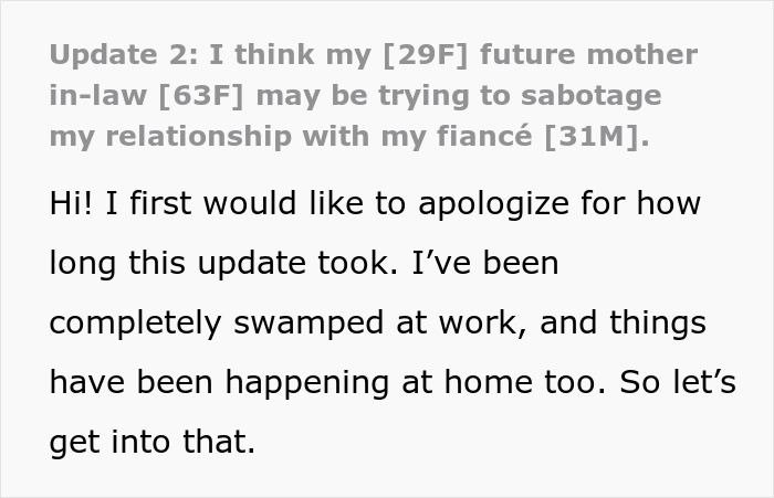 Future MIL Spends Years Sabotaging Son’s Relationship, Pushes His Fiancée Close To Calling It Quits Future MIL Spends Years Sabotaging Son’s Relationship, Pushes His Fiancée Close To Calling It Quits