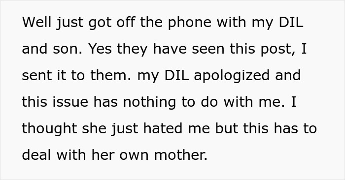An update about DIL apologizing to MIL, resolving the coffee order pettiness and son's demand.