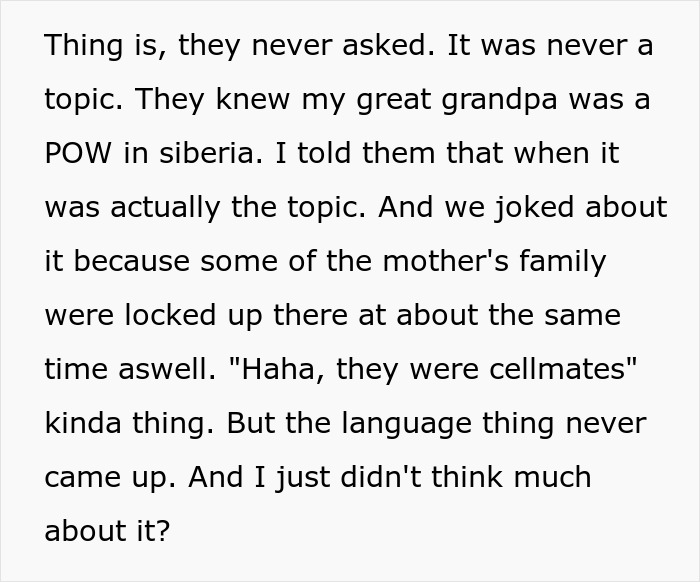 Guy's Accidental Russian Reveal Leaves GF's Parents Feeling Like He Was Hiding A Major Secret Guy's Accidental Russian Reveal Leaves GF's Parents Feeling Like He Was Hiding A Major Secret