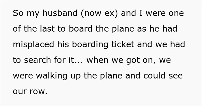Text explaining how elderly passengers misplaced boarding tickets and found their seats stolen on a plane. Text explaining how elderly passengers misplaced boarding tickets and found their seats stolen on a plane.