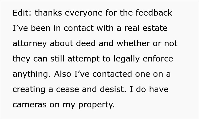 Text about a homeowner consulting a real estate attorney for legal enforcement issues, free of HOA rules Text about a homeowner consulting a real estate attorney for legal enforcement issues, free of HOA rules