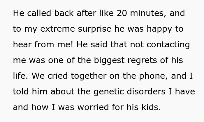 Adopted Woman Seeks Medical History From Biological Father, But His Furious Wife Blocks Her Attempts Adopted Woman Seeks Medical History From Biological Father, But His Furious Wife Blocks Her Attempts