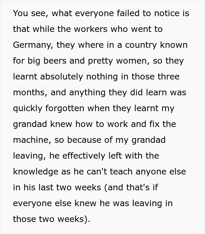 Company Loses Its Only Employee Who Can Fix A Critical Machine And Pays Dearly For The Arrogance Company Loses Its Only Employee Who Can Fix A Critical Machine And Pays Dearly For The Arrogance