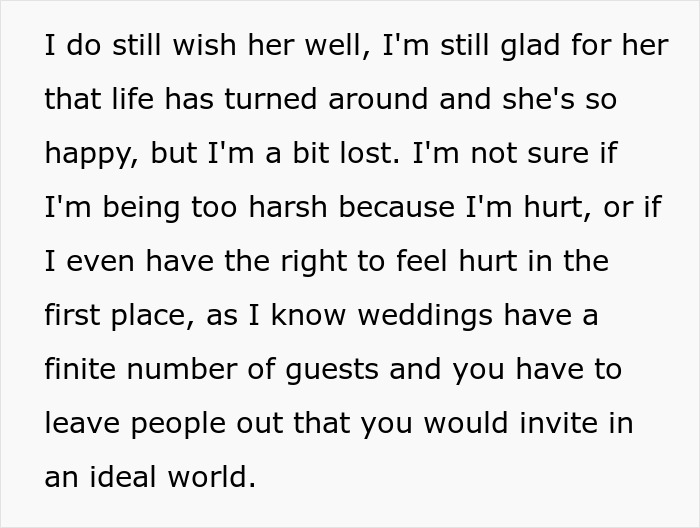 Woman Thinks She’s Found A Bestie At Work, Her Wedding Invite List Reveals She’s Just A Coworker Woman Thinks She’s Found A Bestie At Work, Her Wedding Invite List Reveals She’s Just A Coworker