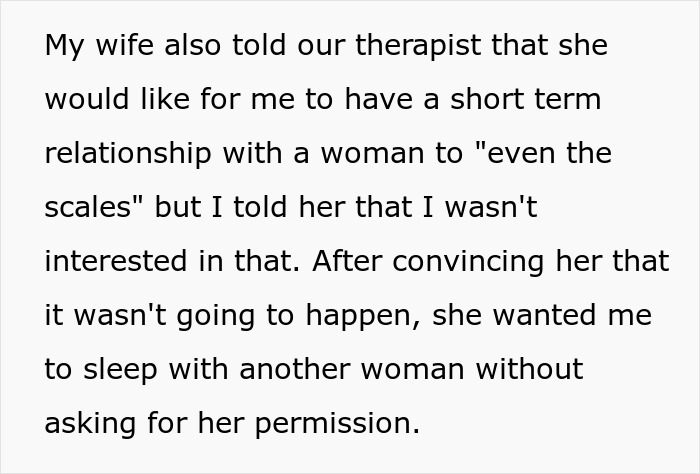 Poly wife asks hubby to sleep with another woman to even the scales after her secret boyfriend. Poly wife asks hubby to sleep with another woman to even the scales after her secret boyfriend.