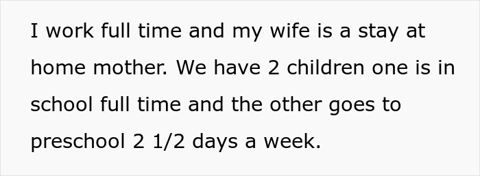 Working Dad Juggles Job, Kids And Chores, Fed Up With SAHM Wife Insisting He Should Do Even More Working Dad Juggles Job, Kids And Chores, Fed Up With SAHM Wife Insisting He Should Do Even More