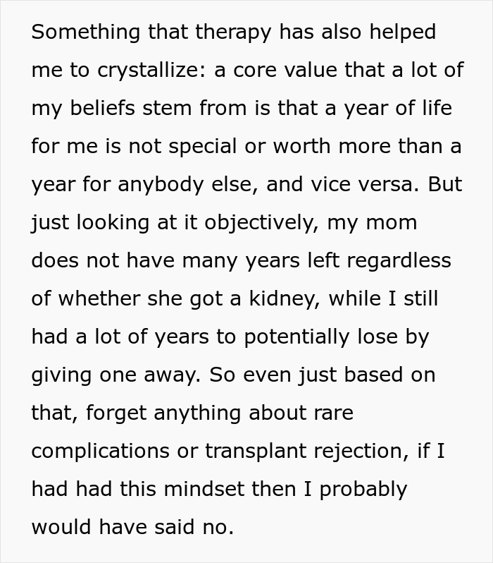 A woman considers the costly price of donating a kidney to her sick mom. A woman considers the costly price of donating a kidney to her sick mom.