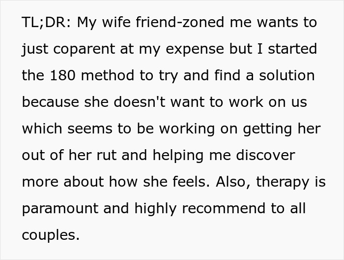 Wife Pushes Husband Into The Friend Zone, Then Panics When He Actually Becomes Just A Friend