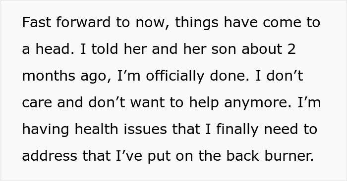 Entitled MIL Refuses To Take In Her Drunk Son, Blames His Ex-Wife For Finally Quitting The Role Entitled MIL Refuses To Take In Her Drunk Son, Blames His Ex-Wife For Finally Quitting The Role