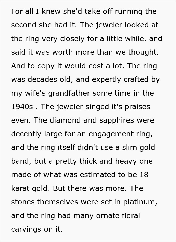 Son attempts to replicate a family heirloom ring for a proposal, causing family drama. Son attempts to replicate a family heirloom ring for a proposal, causing family drama.