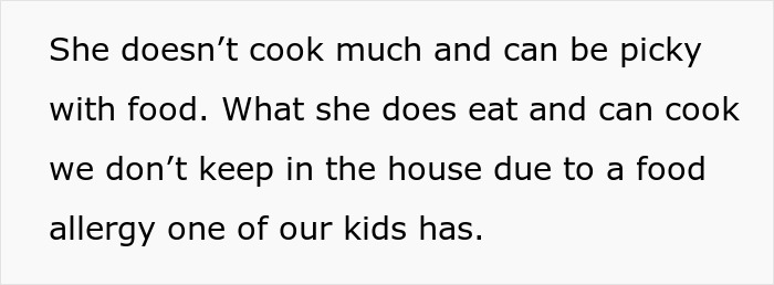 Text describing challenges with food and a picky niece, impacting a couple's decision to house her. Text describing challenges with food and a picky niece, impacting a couple's decision to house her.