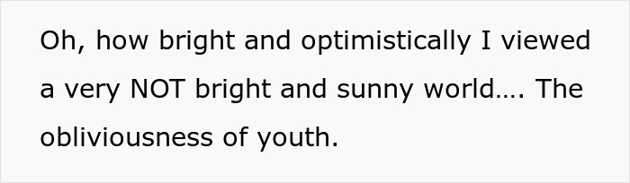 Text describing the cashier's naive optimism before being fired for reporting theft. Text describing the cashier's naive optimism before being fired for reporting theft.