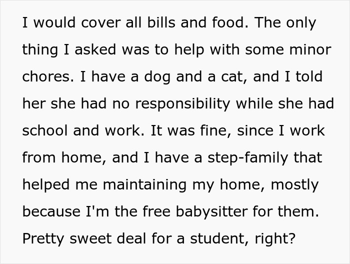 Screenshot of Reddit post detailing a living arrangement with a sister, hinting at future motherhood and baby discussions.