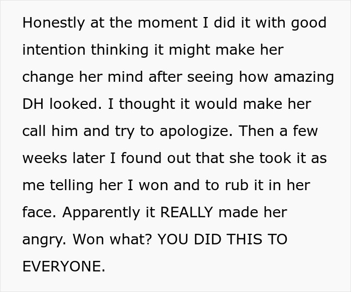 Text snippet: a bride's intention for sending wedding photos, thinking her MIL would apologize, but the MIL got angry. Text snippet: a bride's intention for sending wedding photos, thinking her MIL would apologize, but the MIL got angry.