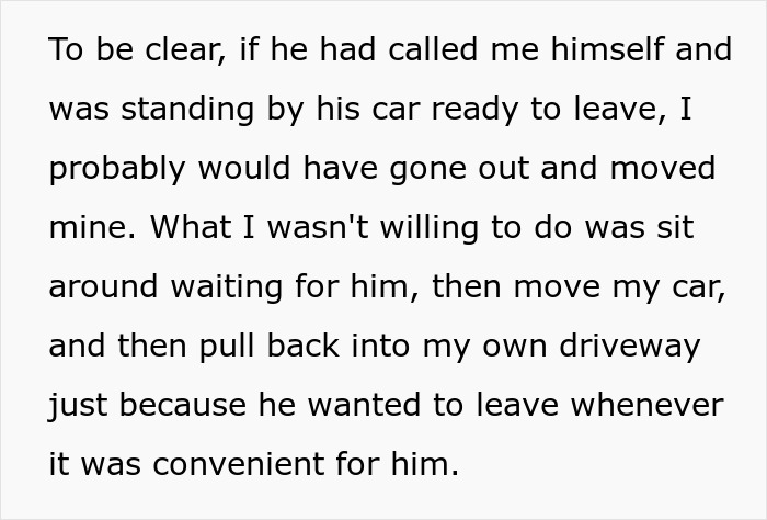 Churchgoer's Longtime Parking Habit Backfires When Driver Refuses To Clear The Way For His Car Churchgoer's Longtime Parking Habit Backfires When Driver Refuses To Clear The Way For His Car