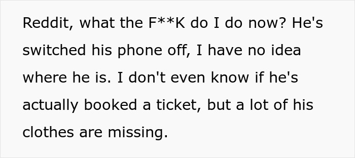 Man Leaves Fiancée Days Before Wedding With A One-Way Ticket And Barely Any Explanation Man Leaves Fiancée Days Before Wedding With A One-Way Ticket And Barely Any Explanation