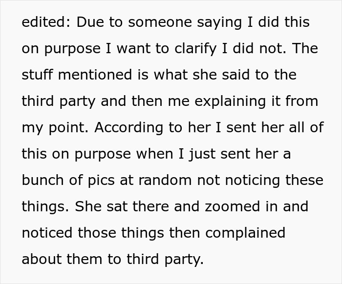 Text snippet: a bride clarifies she did not send wedding photos on purpose to gloat, but the MIL took it that way. Text snippet: a bride clarifies she did not send wedding photos on purpose to gloat, but the MIL took it that way.