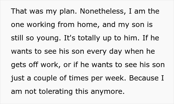 Text snippet about a woman considering leaving her son due to MIL interference. Text snippet about a woman considering leaving her son due to MIL interference.