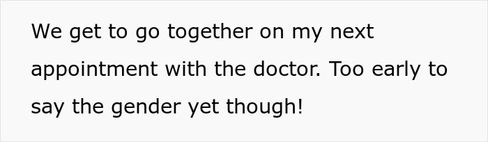 Spouses attending a doctor appointment together, too early to determine baby's gender. Spouses attending a doctor appointment together, too early to determine baby's gender.