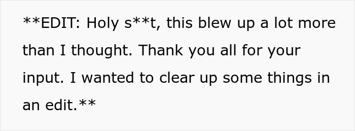 A screenshot of text, an edit thanking readers for input on the pool and hot tub story. A screenshot of text, an edit thanking readers for input on the pool and hot tub story.