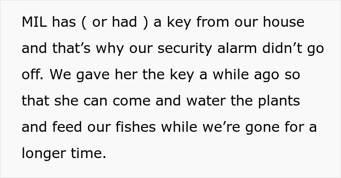 Text explaining how the hunter's mom had a key, allowing her to raid the kitchen overnight. Text explaining how the hunter's mom had a key, allowing her to raid the kitchen overnight.