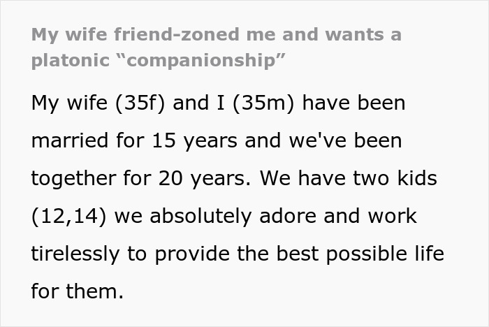 Wife Pushes Husband Into The Friend Zone, Then Panics When He Actually Becomes Just A Friend