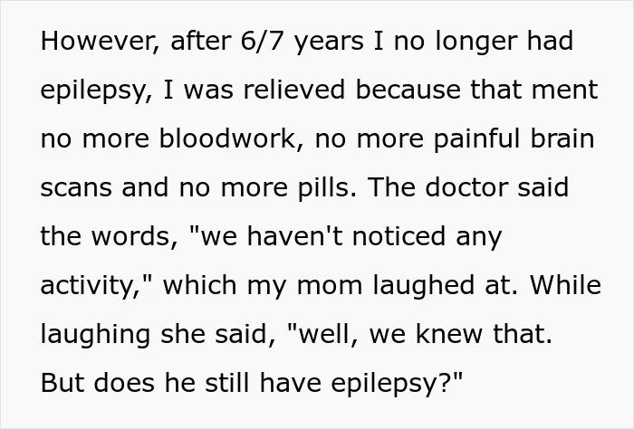 Guy Horrified To Learn Fam Purposely Triggered His Seizures For Years Just To See If His Meds Worked Guy Horrified To Learn Fam Purposely Triggered His Seizures For Years Just To See If His Meds Worked