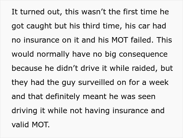Text explaining the consequences of a rude neighbor's illegal antenna and radio, disturbing new parents, leading to his arrest. Text explaining the consequences of a rude neighbor's illegal antenna and radio, disturbing new parents, leading to his arrest.