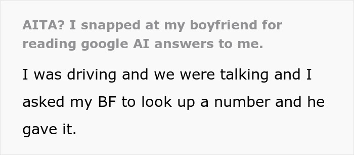 Boyfriend Loses It After Being Asked To Stop Reading “Hallucinated” Google AI Answers Boyfriend Loses It After Being Asked To Stop Reading “Hallucinated” Google AI Answers