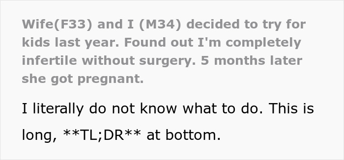 Husband Starts Questioning Everything After Wife Announces Pregnancy: “This Shouldn’t Be Possible” Husband Starts Questioning Everything After Wife Announces Pregnancy: “This Shouldn’t Be Possible”
