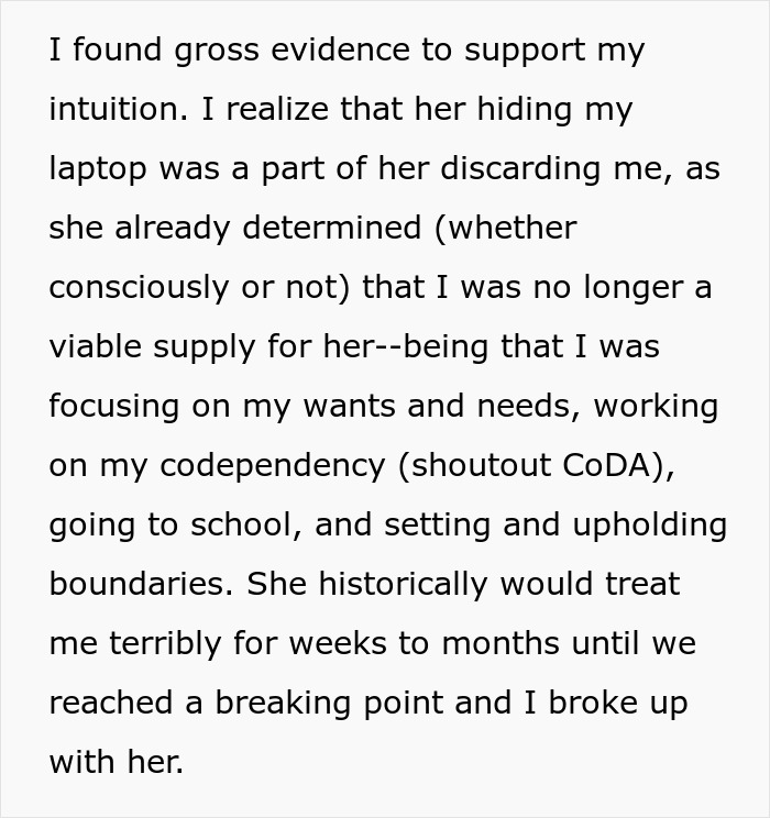 Laptop Gets Hidden Out Of Spite, Woman Sees This Is Just Red Flag Nr.1 After A 7-Year Relationship