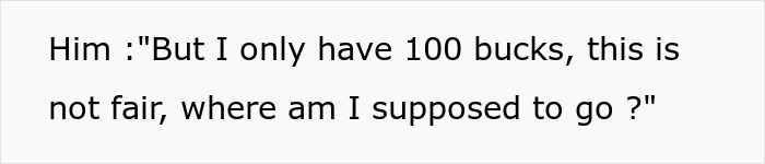 Mom and new BF entitled rules for son: Son expresses concern about having only 100 bucks. Mom and new BF entitled rules for son: Son expresses concern about having only 100 bucks.
