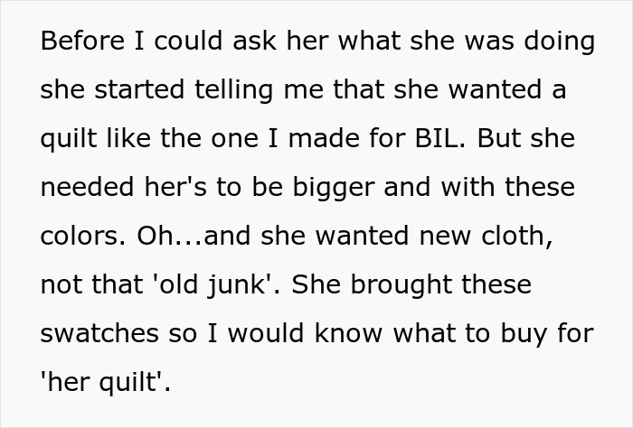Woman Is On A Mission To Gift Her Family Hand-Made Quilts To Fulfill Her Petty Revenge Against MIL Woman Is On A Mission To Gift Her Family Hand-Made Quilts To Fulfill Her Petty Revenge Against MIL