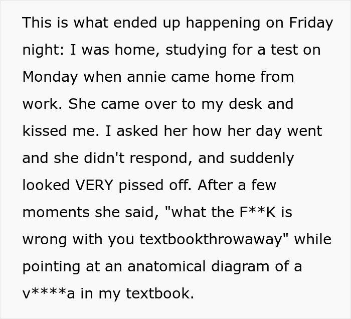 Jealous Fiancée Tries To Sabotage Med Student's Career, Uses A Diagram In His Book To Start A Fight Jealous Fiancée Tries To Sabotage Med Student's Career, Uses A Diagram In His Book To Start A Fight